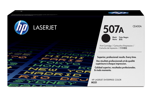 CE400A HP 507A BLACK LASERJET TONER  CARTRIDGE CE400A