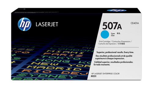 TONER ORIGINAL HP LASERJET 507A CYAN CE401A - CE401A