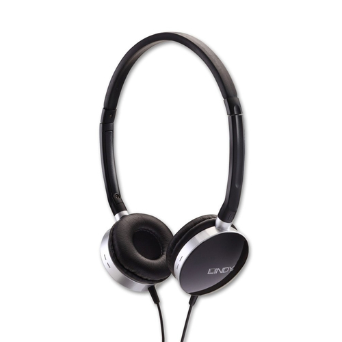 Lindy HF-20 Ausinės Vielinis Su lankeliu Muzika Juoda, Chromas