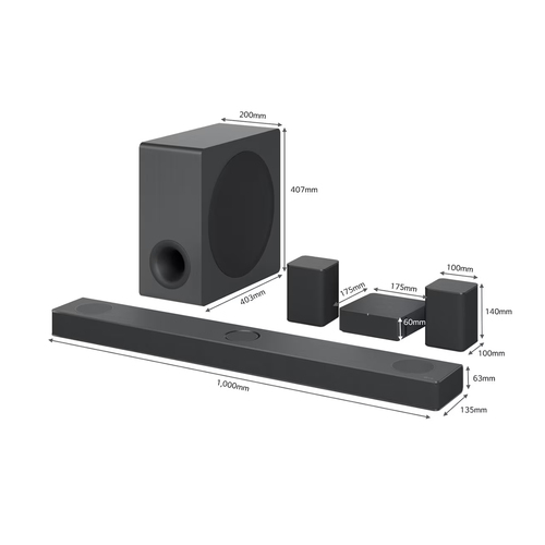 LG S80QR.DGBRLLK soundbar speaker Black 5.1.3 channels – image 3