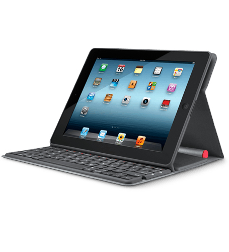 Logitech Solar Keyboard Folio Bluetooth sistēma Pelēks