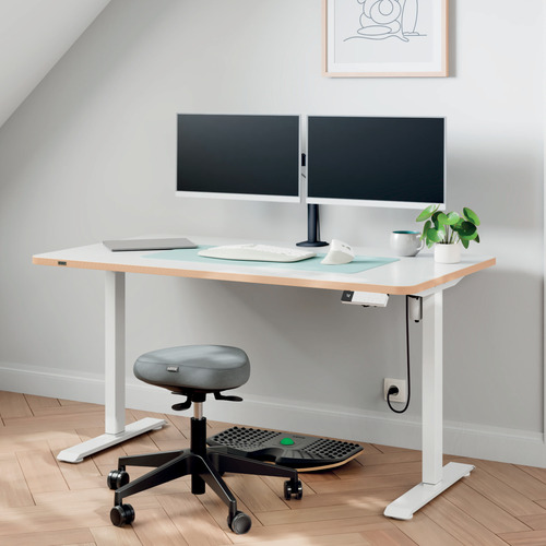Leitz Ergo Dubbele Monitorarm zwart, afbeelding 2