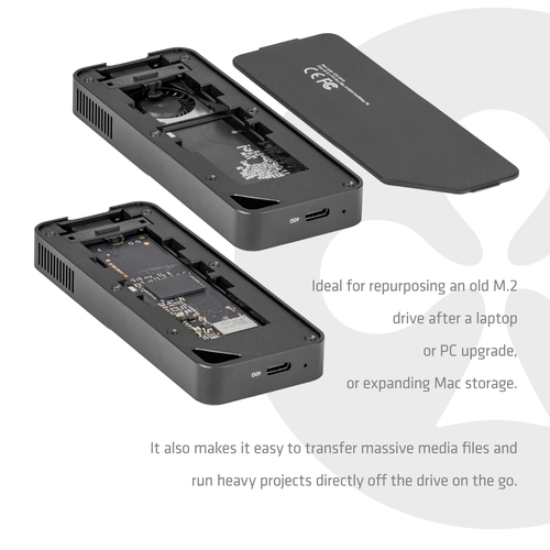 Club 3D Club CAC-2510 M.2 SSD-behuizing met Fan, afbeelding 4