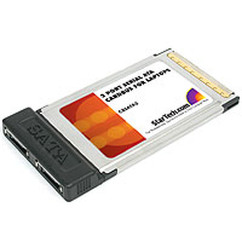 StarTech.com 2 Port SATA CardBus Adapter For Notebooks