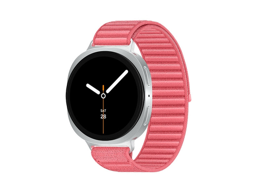 Samsung Galaxy Watch 8, Bluetooth, 44mm, Sport Band, White, S/M + Fabric Band, Red, S/M