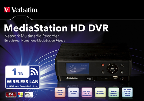 Verbatim MediaStation HD DVR Wireless Network Multimedia Recorder 1TB – image 3