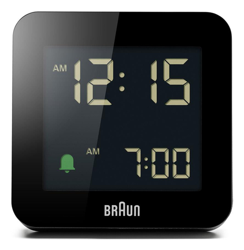 Braun Unisex Digital Alarm Clock in Black Black One Size female - image 4