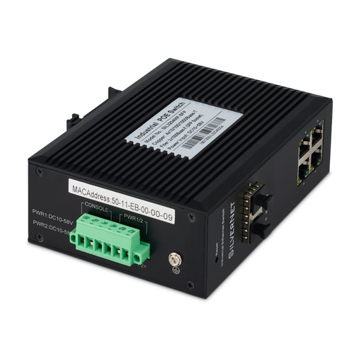 SilverNet 3204MP-SFP Managed L2 Gigabit Ethernet (10/100/1000) Power over Ethernet (PoE) Black – image 2