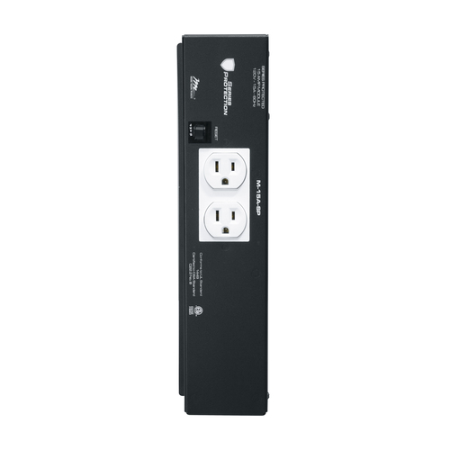 Middle Atlantic M-15A-SP power distribution unit (PDU) 2 AC outlet(s) Black, White