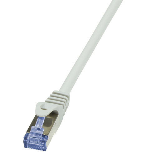 Patchkabel LogiLink PrimeLine Cat6a S/FTP LSZH - grå, 2 m