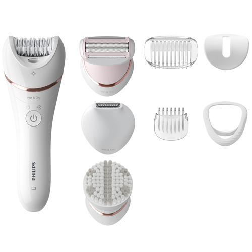 Philips Epilator Series 8000 BRE735/01 Wet and dry epilator with 8 accessories – image 2