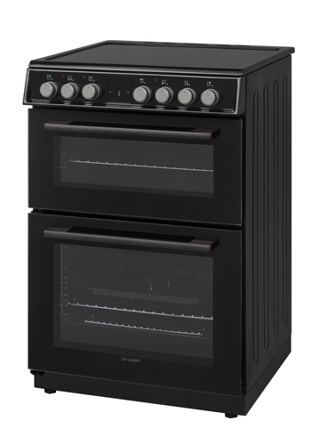 Sharp KF-66DVDD04BM1K-EN cooker Freestanding cooker Electric Ceramic hob Black – image 3