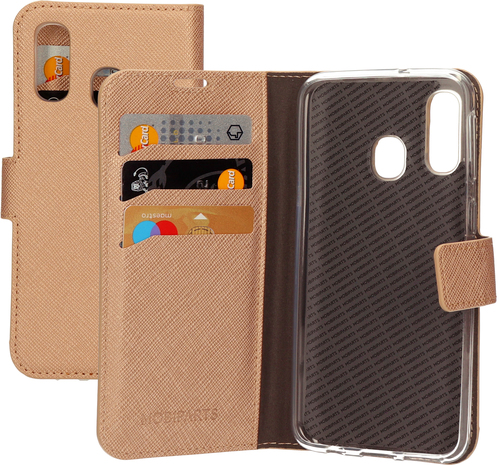 Mobiparts Saffiano Wallet Case Samsung Galaxy A40 (2019) Copper