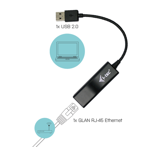 i-tec USB 2.0 Fast Ethernet Adapter Advance, afbeelding 2