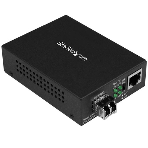 StarTech.com Multimode (MM) LC Fiber Media Converter for Network - 550m - - 850nm - SFP Transceiver (MCM1110MMLC) Fibermedieomformer Ethernet Fast Ethernet Gigabit Ethernet