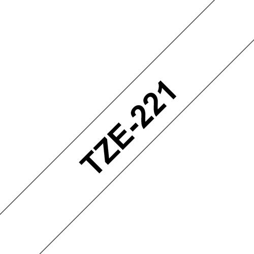 Tze-221 9MM P-touch Tape Black/White - Brother - image 1