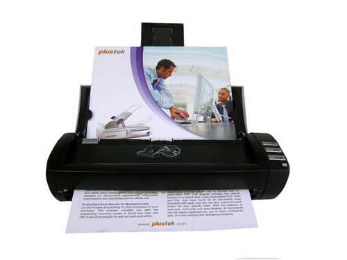 Plustek MobileOffice AD450. Maximum scan size: 216 x 431.8 mm, Optical scanning resolution: 600 x 600 DPI, Input colour de
