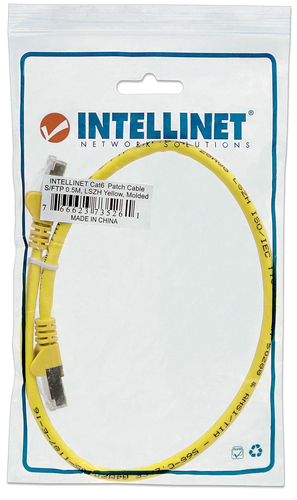 Intellinet Patchkabel Cat6A CU S/FTP LSOH 2.00m geel, afbeelding 5