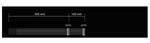 be quiet! S-ATA POWER CABLE CS-3420 - Voedingskabel, afbeelding 2