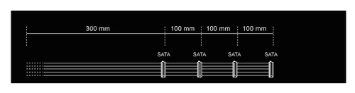 be quiet! S-ATA POWER CABLE CS-3640 - Voedingskabel, afbeelding 2