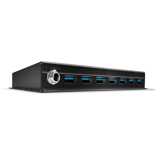 Lindy 43128 7 Port USB 3.0 Metall Hub Black USB 3.0 hub multi-port... - image 1