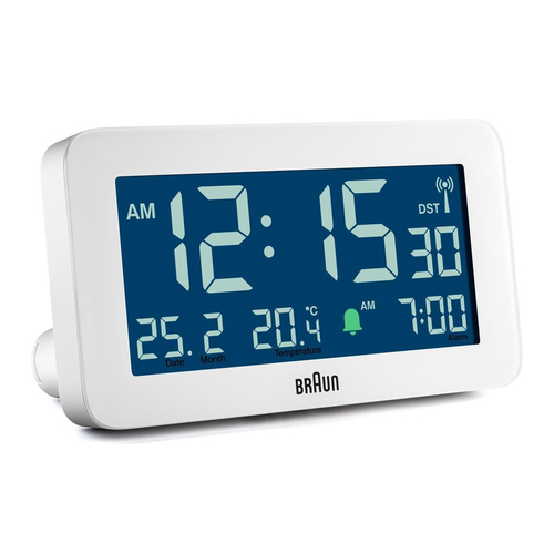 Braun BC10 Reloj despertador digital Blanco