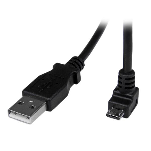 2M ANGLED MICRO USB CABLE