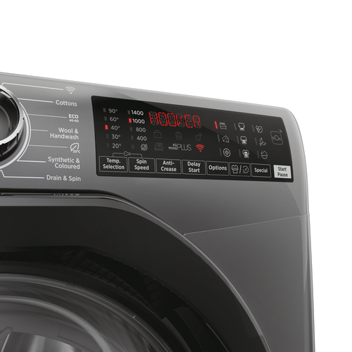 Hoover H-Wash 350 H3WPS4126TAMBR80 12kg WiFi Connected Washing Machine with 1400 rpm - Anthracite - A Rated, Grey - image 6