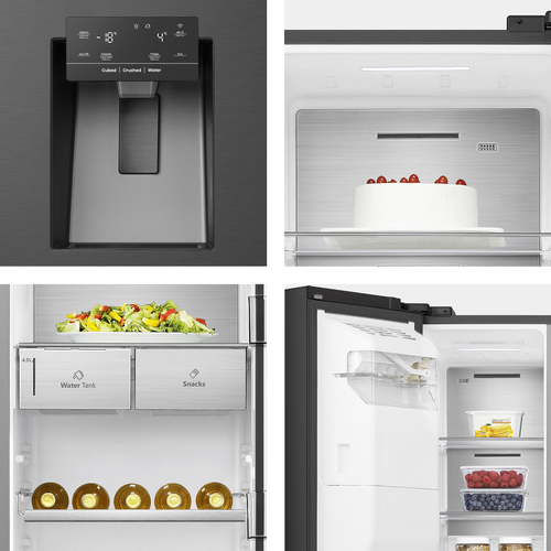 Hisense RS818N4TFC side-by-side refrigerator Freestanding – image 9