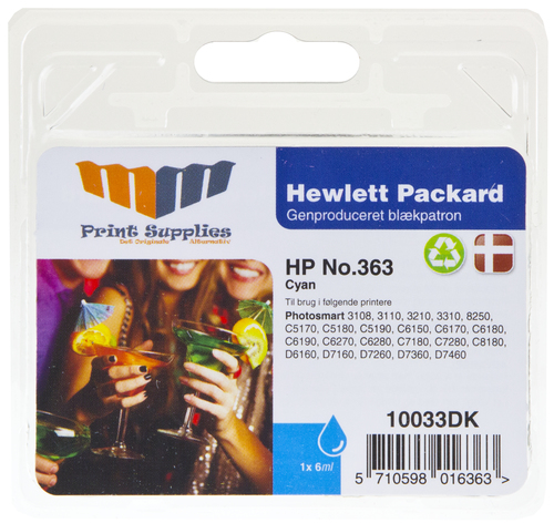 MM Cyan Inkjet Cartridge - Replaces HP No.363 (C8771EE)