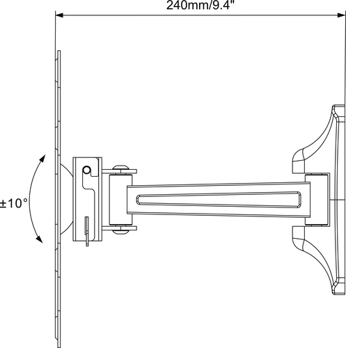 Vogel's M41030 TURN 120 WALL MOUNT 19-37 INCH – image 5