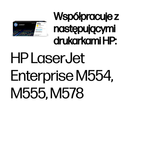 HP Inc. Toner 212A W2122A żółty