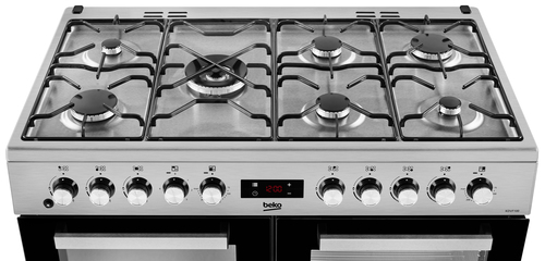 Beko KDVF100X 100cm Double Oven Range Cooker with 7 Burner Gas Hob – image 3