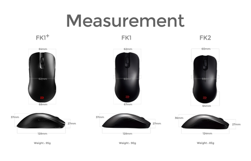 ZOWIE FK2 mouse Office Ambidextrous USB Type-A 3200 DPI – image 8