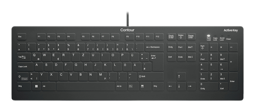 Contour Design Active Key AK-C8112-U1-B клавиатура Медицина USB Swiss Белый