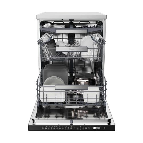 Haier i-Pro Series 3 XF 5CM1X-80 Wifi Connected Full Size Dishwasher - Stainless Steel - C Rated, Stainless Steel - image 3