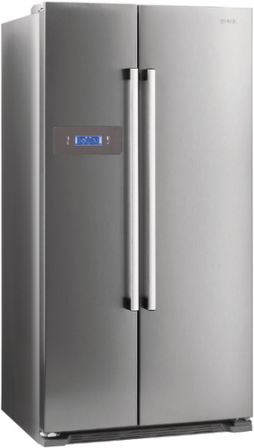 Gorenje NRS85728X side-by-side refrigerator Freestanding Metallic