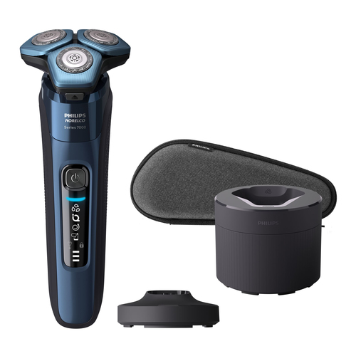 Philips Norelco Shaver 7700 S7782/85 men's shaver Rotation shaver Trimmer Blue – image 2