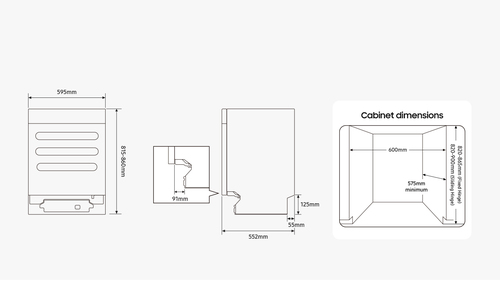 Samsung Series 6 DW60DG790I00U4 Full-size Fully Integrated WiFi-enabled Dishwasher, Silver/Grey - image 4