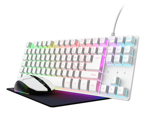 Trust 25924 keyboard Mouse included Gaming USB QWERTY Italian White – image 2