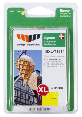 MM Yellow Inkjet Cartridge - Replaces Epson No.18XL
