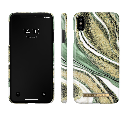 iDeal of Sweden Printed Case iPhone X/XS Cosmic Green Swirl – image 2