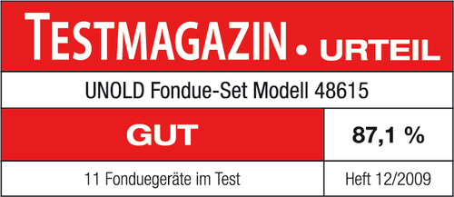 Unold 48615 Fondue 500 W Met handmatige temperatuursinstelling Zwart, Zilver – Photo 6 sur 6
