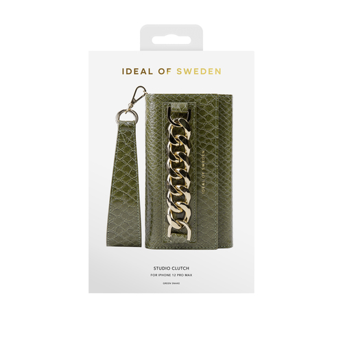 iDeal of Sweden Studio Clutch iPhone 12 PRO MAXGreen Snake – image 5