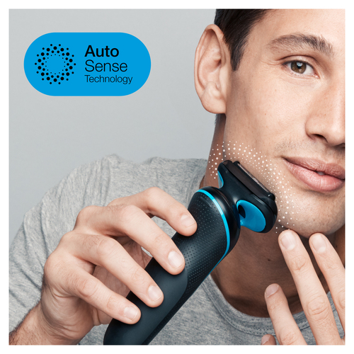 Braun Series 5 51-B1500s Foil shaver Trimmer Black, Blue – image 2
