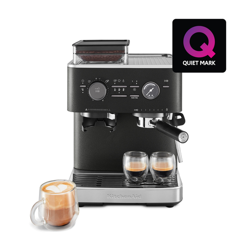 KitchenAid Semi Automatic Espresso Machine with Burr Grinder Cast Iron Black - image 1
