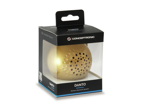 Conceptronic DANTO Wireless Bluetooth Speaker, gold – image 3