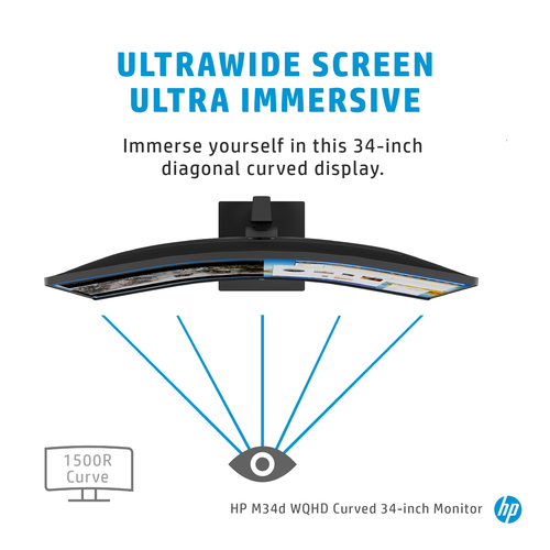 HP M34d computer monitor – image 8