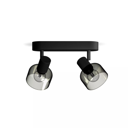Philips Opbouwspot Sleet - Zwart - 12,2cm - 2xe14, afbeelding 2