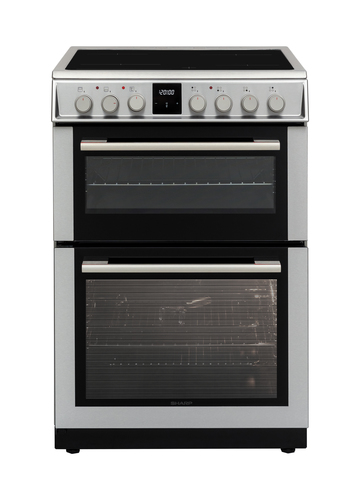 Sharp KF-66DVDD04IM1K-EN cooker Electric Ceramic hob Stainless steel – image 2